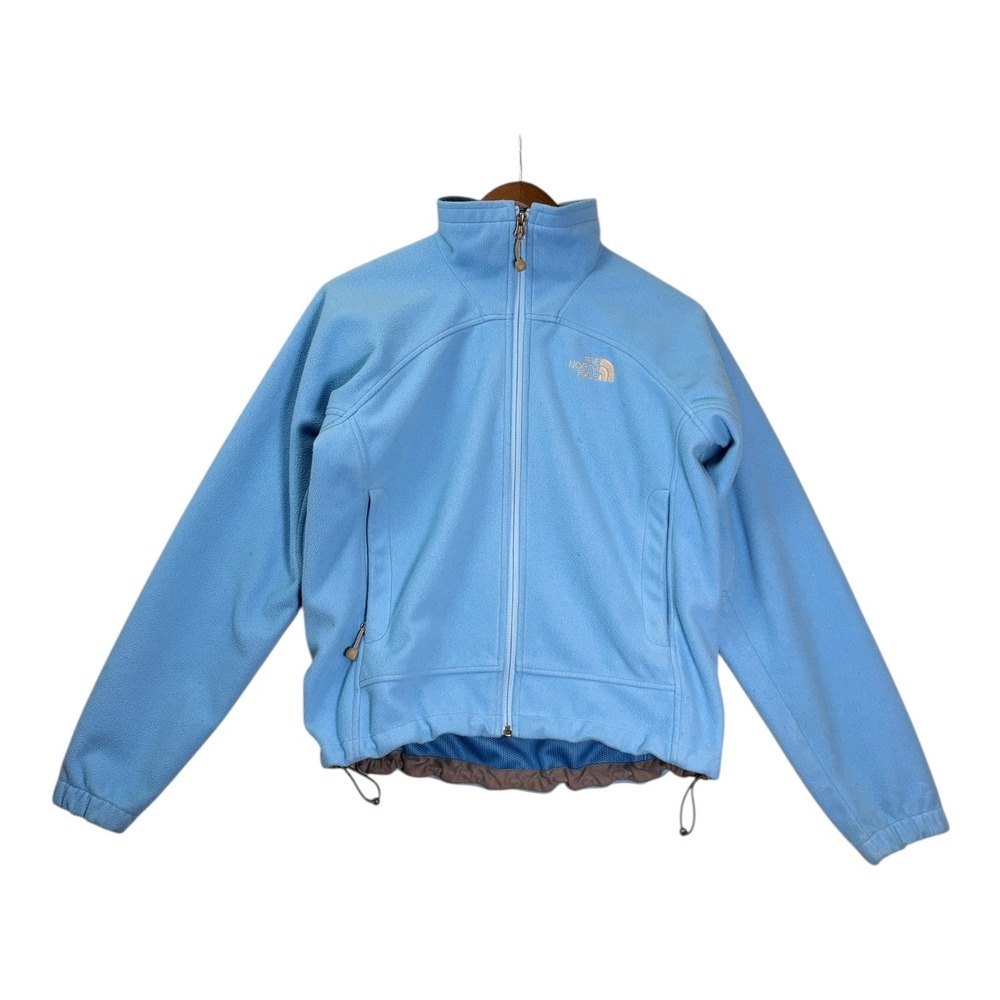 The North Face Womens Apex Bionic WindWall Jacket S Lt Blue Softshell Full Zip